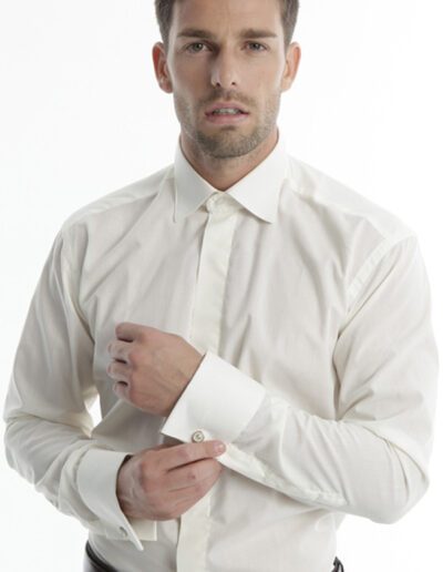 – CHEMISE col cassé mat